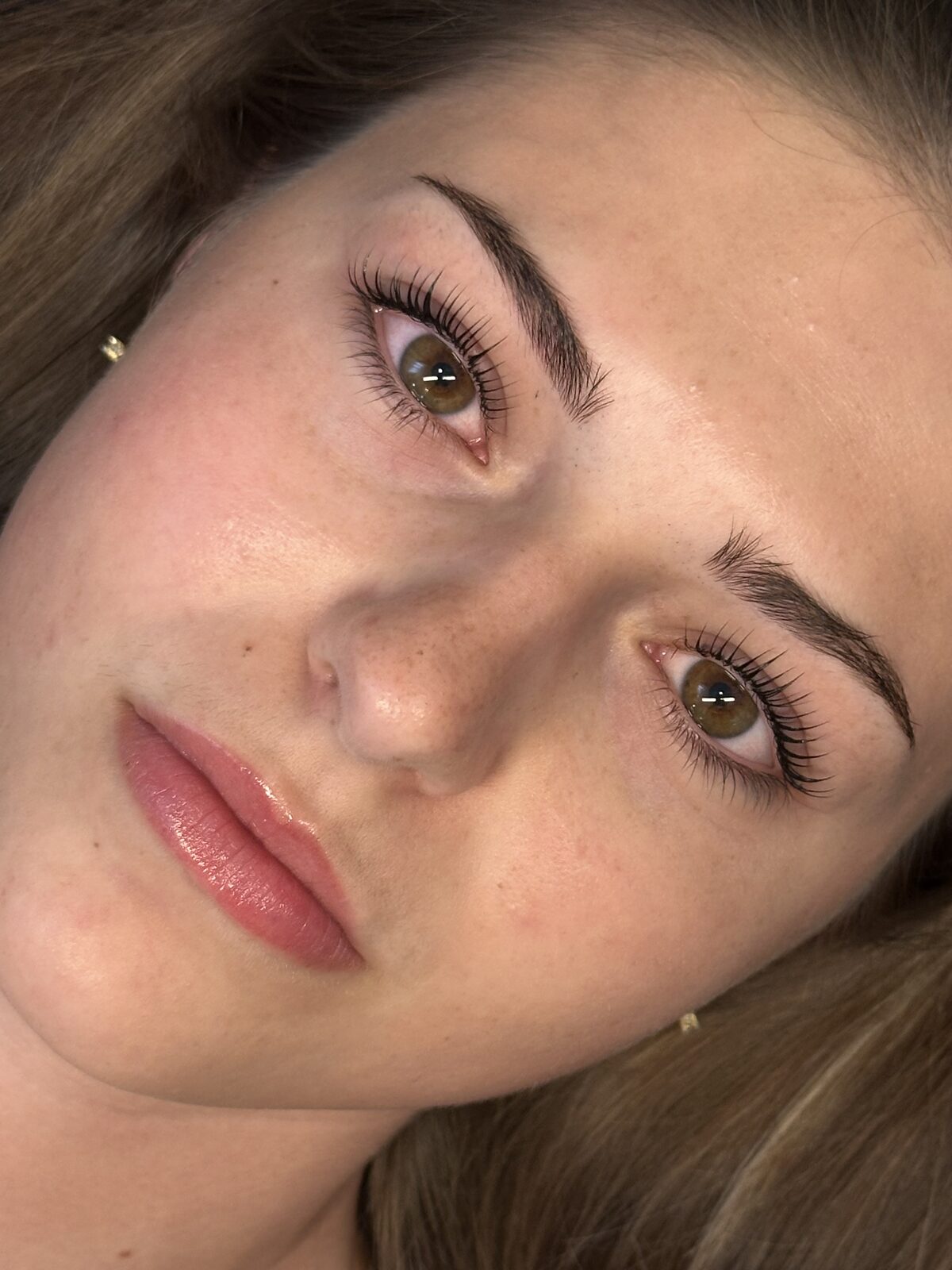 Full lash extension set completed at Brit's Beauty Bar